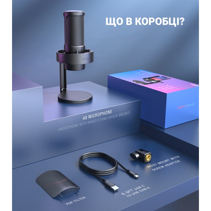 USB мікрофон Fifine A8 (A8)
