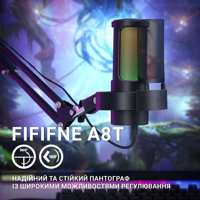 Мікрофон Fifine A8T Black (A8T)