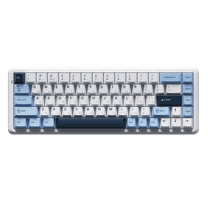 Клавіатура механічна бездротова Ajazz AK680 MAX (8+8K) Magnetic Switch RGB Wireless/BT/USB White (AK680-M-BWD-A)