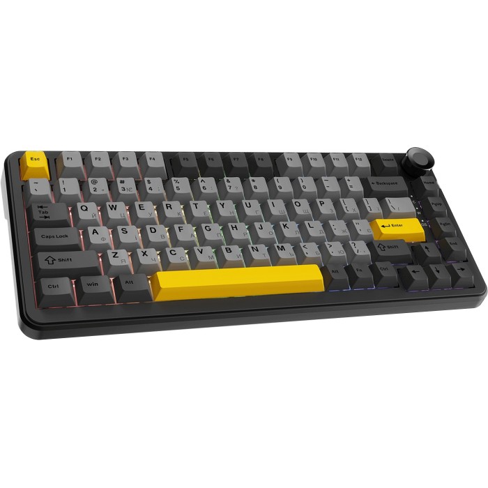Клавіатура механічна бездротова Ajazz AK820 MAX PLUS Daydream Switch RGB Wireless/BT/USB Black (AK820MAX-DD-BGY)