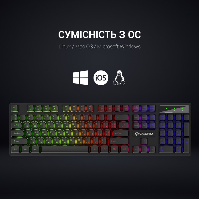 Клавіатура дротова GamePro GK296 (GK296)