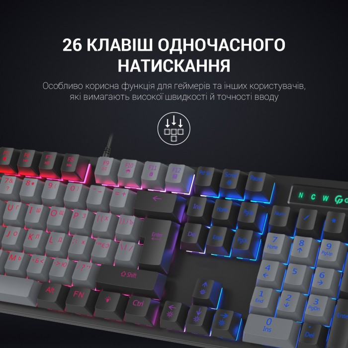 Клавіатура механічна GamePro MK105B (MK105B)