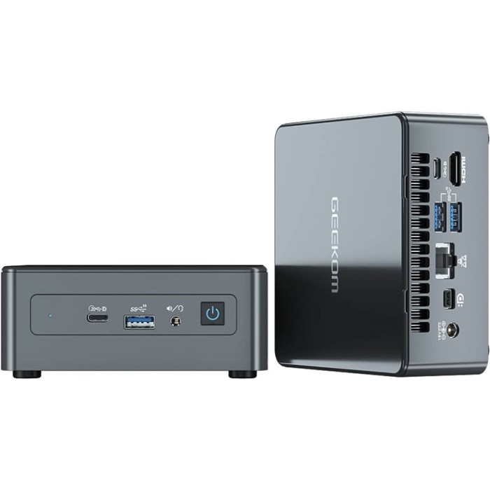 Міні ПК Неттоп GEEKOM Mini IT11 / Intel i7-11390H / RAM 32GB / SSD 1TB / 2 x HDMI / LAN / Wi-Fi 6E / Bluetooth 5.2 / Windows 11 / Grey (GMIT11i711390H-321T-EU)
