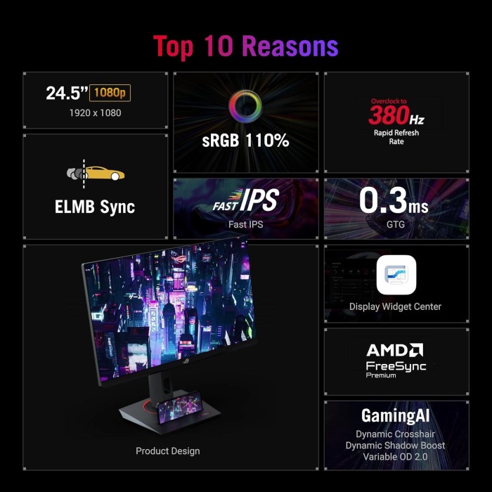 Монітор Asus 24.5
