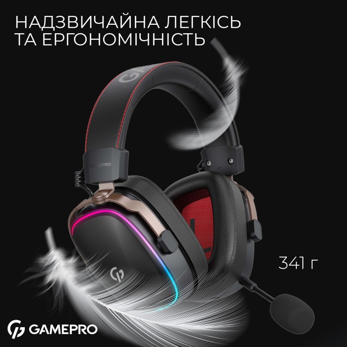Бездротова ігрова гарнітура GamePro Asgard Valkyria (HSW249) (HSW249B)