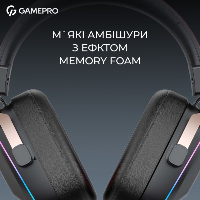 Бездротова ігрова гарнітура GamePro Asgard Valkyria (HSW249) (HSW249B)