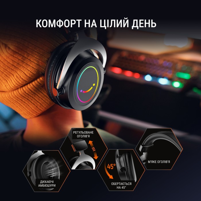 Гарнітура Fifine RGB H3W (H3W)