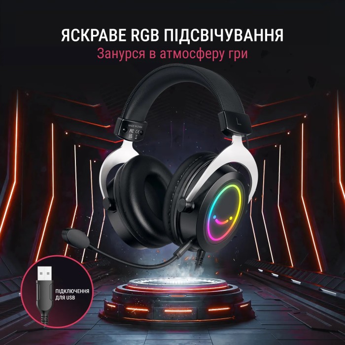 Гарнітура Fifine RGB H3W (H3W)
