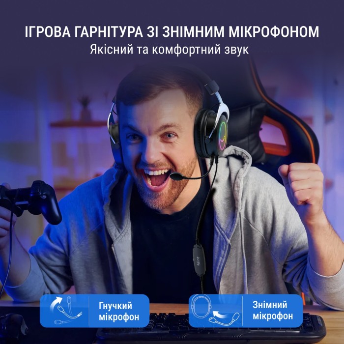 Гарнітура Fifine RGB H3W (H3W)