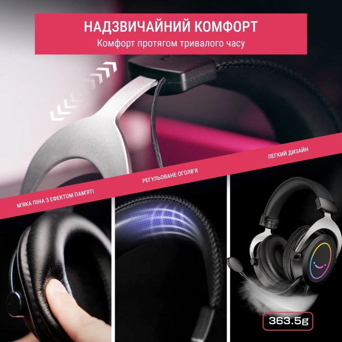 Гарнітура Fifine RGB H3W (H3W)