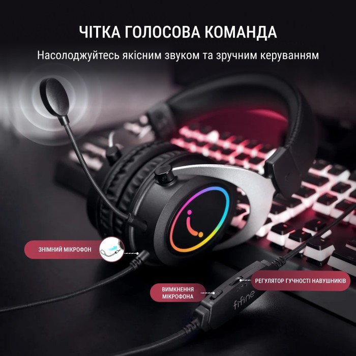 Гарнітура Fifine RGB H3 (H3)