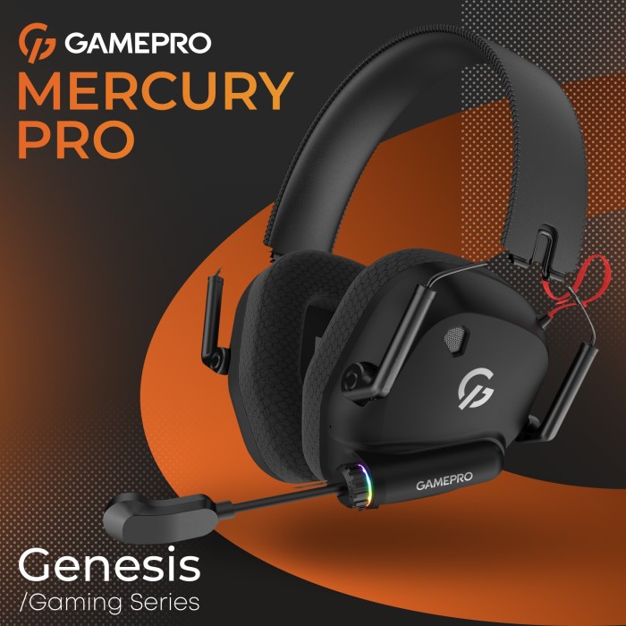 Бездротова ігрова гарнітура Gamepro Genesis Mercury Pro (HSW120B) 3-Mode (HSW120B)