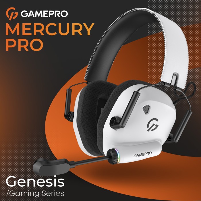 Бездротова ігрова гарнітура Gamepro Genesis Mercury Pro (HSW120W) 3-Mode (HSW120W)
