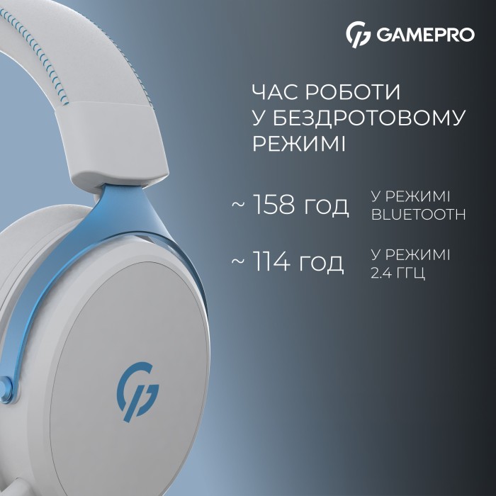 Бездротова ігрова гарнітура GamePro Asgard Skadi (HSW191WB) (HSW191WB)