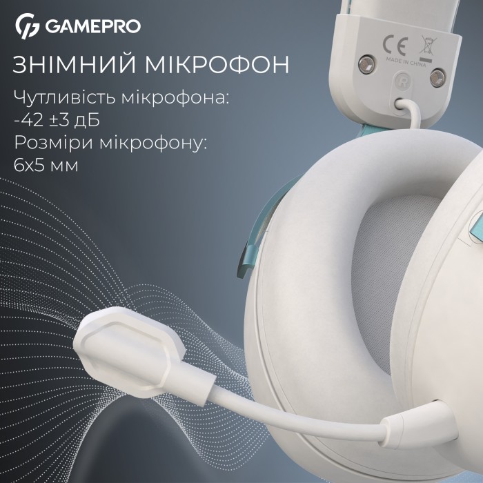 Бездротова ігрова гарнітура GamePro Asgard Freya Pro (HSW201WB) (HSW201WB)