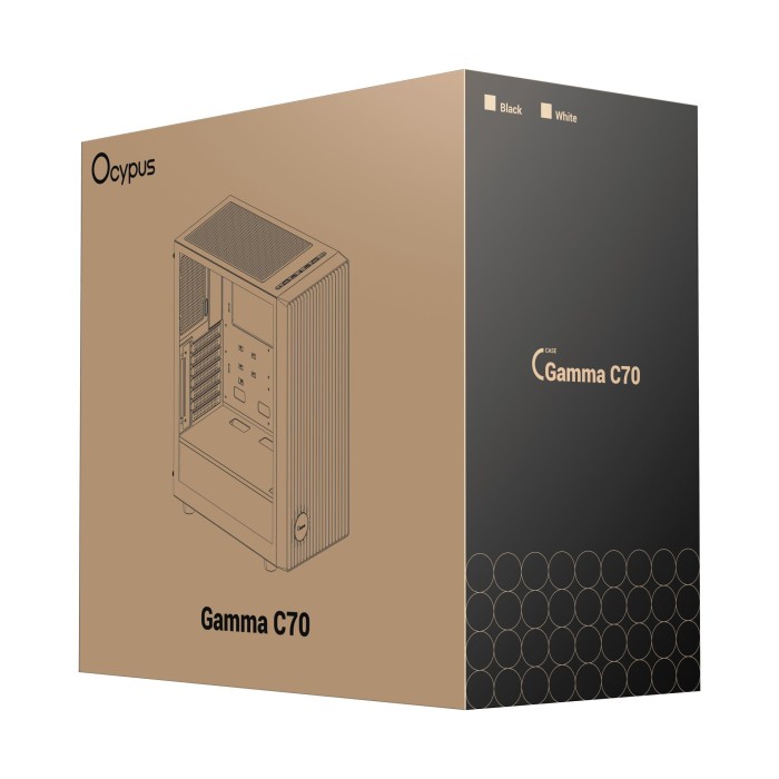 Корпус для комп'ютера ATX W/O PSU GAMMA C70 BK (GAMMA-C70-BKG000XX-GL) OCYPUS (GAMMA-C70-BKG000XX-GL)