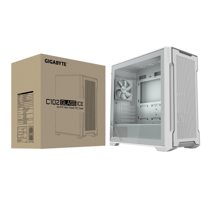 Корпус ATX W/O PSU GB-C102GI WHITE GIGABYTE (GB-C102GI)