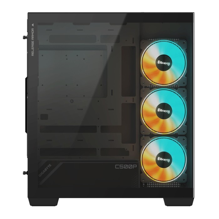Корпус ATX W/O PSU GB-C500P ST BLACK GIGABYTE (GB-C500P ST)