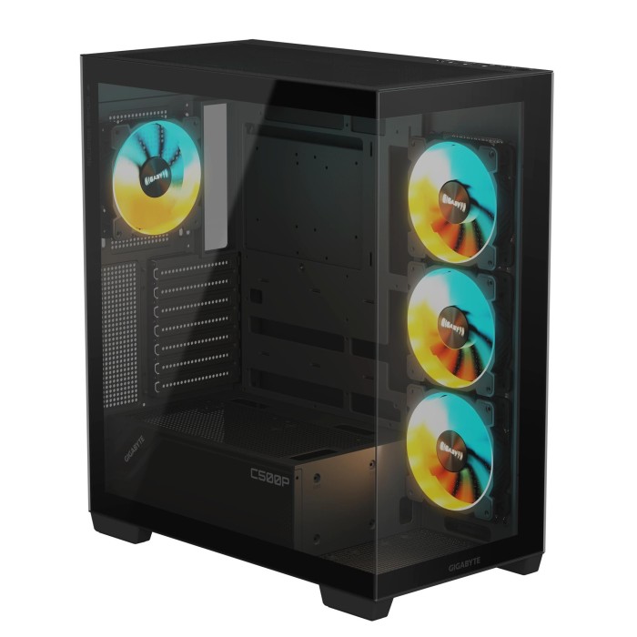 Корпус ATX W/O PSU GB-C500P ST BLACK GIGABYTE (GB-C500P ST)
