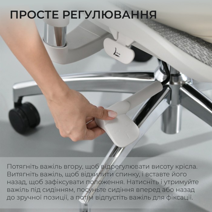 Крісло офісне Sihoo DORO S100 Mesh White (S100-M302)