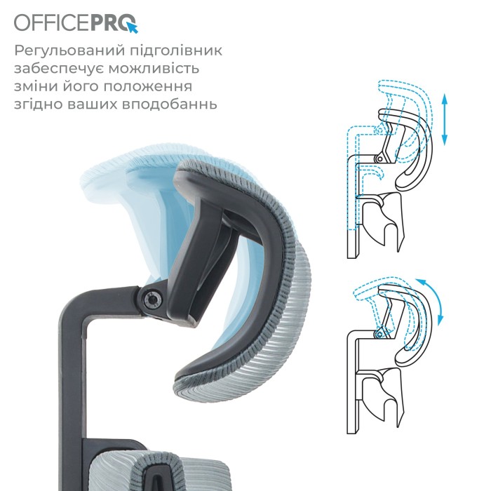 Крісло офісне OfficePro Elegant OC600-B-DG-DG (OC600-B-DG-DG)