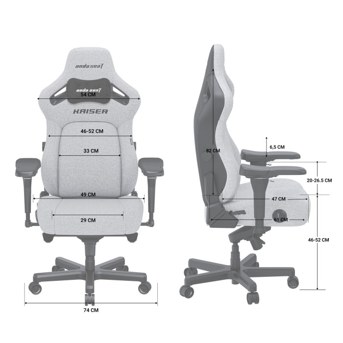 Крісло ігрове Anda Seat Kaiser 4 Brown Size L (AD12YDDC-L-20-K-PV/C)