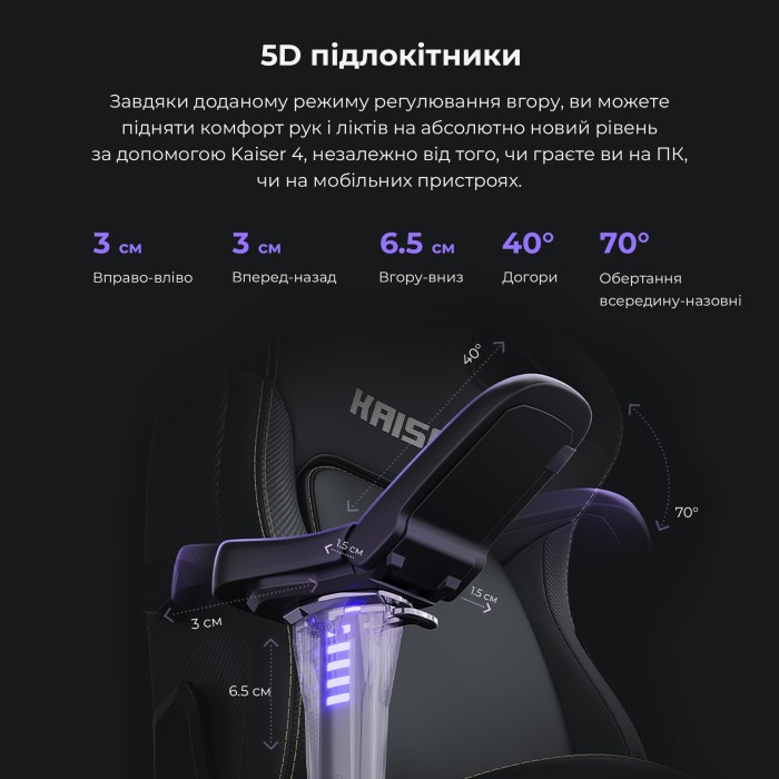 Крісло ігрове Anda Seat Kaiser 4 Brown Size L (AD12YDDC-L-20-K-PV/C)