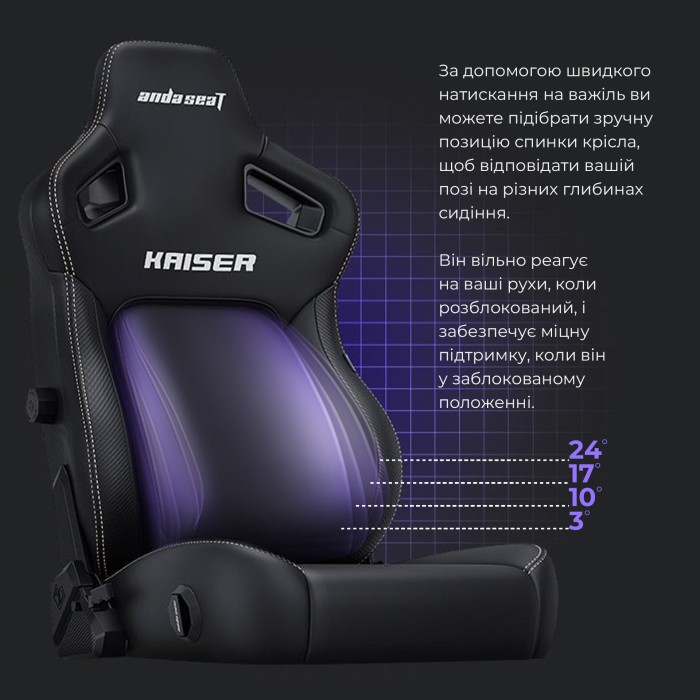 Крісло ігрове Anda Seat Kaiser 4 Cyber Green PVC Size XL (AD12YDDC-XLL-20-C-PV/C-01)