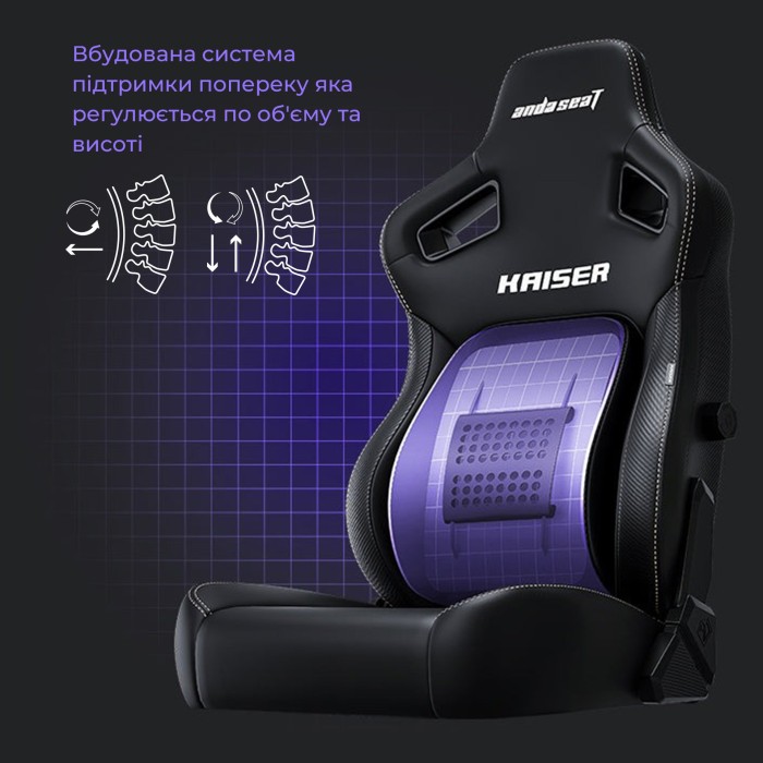 Крісло ігрове Anda Seat Kaiser 4 Cyber Green PVC Size XL (AD12YDDC-XLL-20-C-PV/C-01)