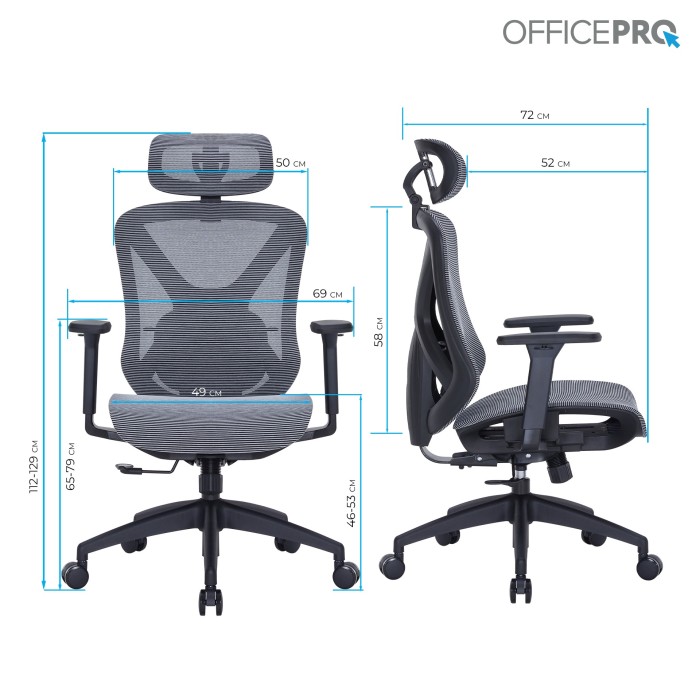 Крісло офісне Officepro Atlas OC630-B-DG-DG (OC630-B-DG-DG)
