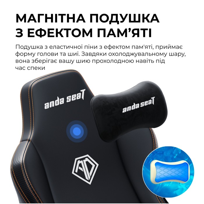 Крісло ігрове Anda Seat Kaiser 3E XL Black Fabric (AD23YC-XL-09-B-CF-B01)