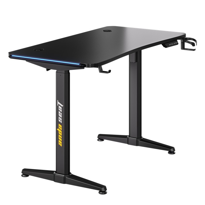 Комп’ютерний стіл з електрорегулюванням висоти Anda Seat Terminator RGB Black (AD-D-DD1-1600L-01-B)