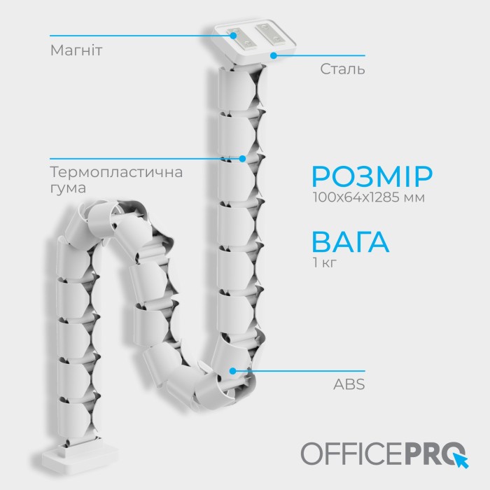 Органайзер для кабелю OfficePro CM790W White (CM790W)