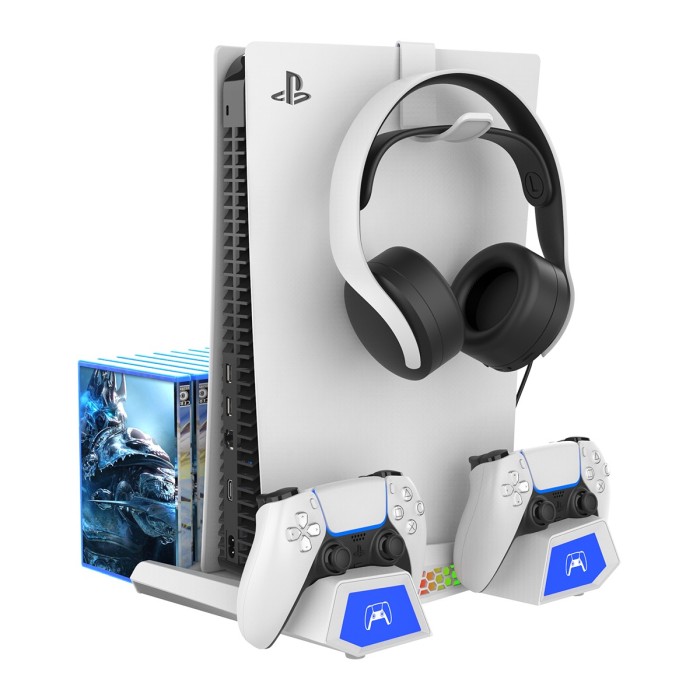 Підставка для Sony PlayStation 5 Slim з зарядкою для геймпадів DualSense iPega PG-P5S023 (PG-P5S023)