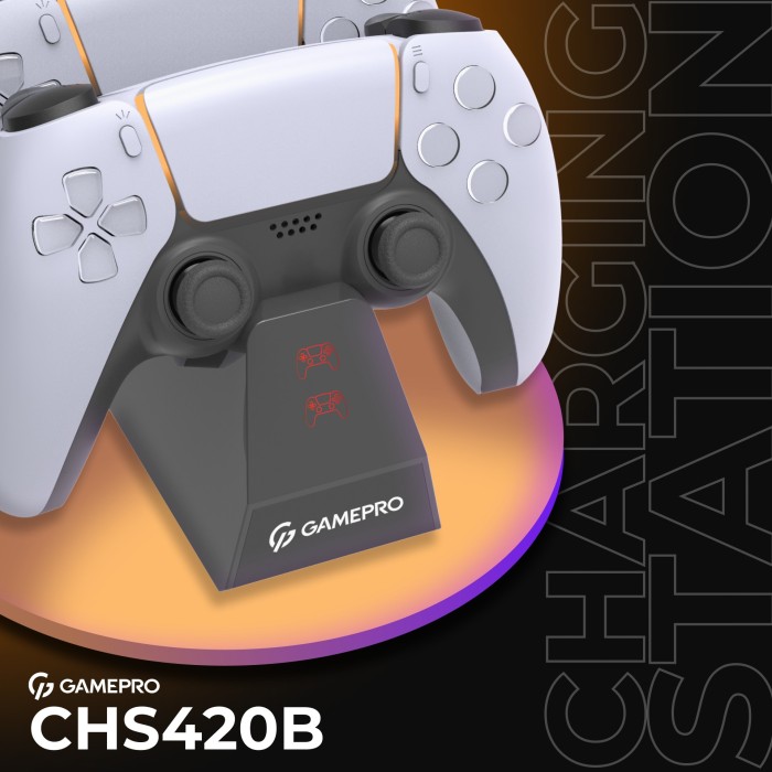Зарядна станція для геймпадів PS5 GamePro CHS420B (CHS420B)
