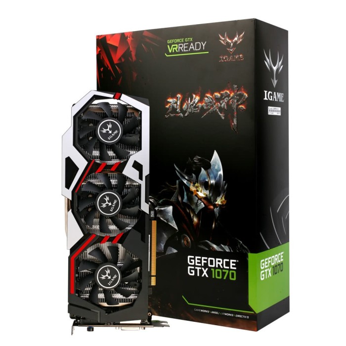 Відеокарта Colorful iGame GTX 1070 Flame Ares U-TOP 8Gb GDDR5 (iGameGTX 1070 U-TOP-8G)