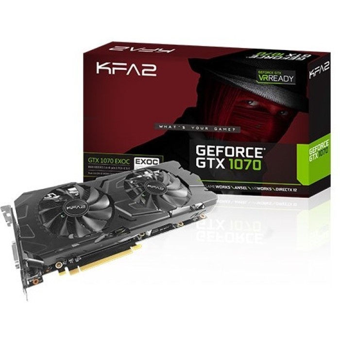 Відеокарта KFA2 GeForce GTX 1080 EX OC 8GB GDDR5X (70NSH6DHL4EK)