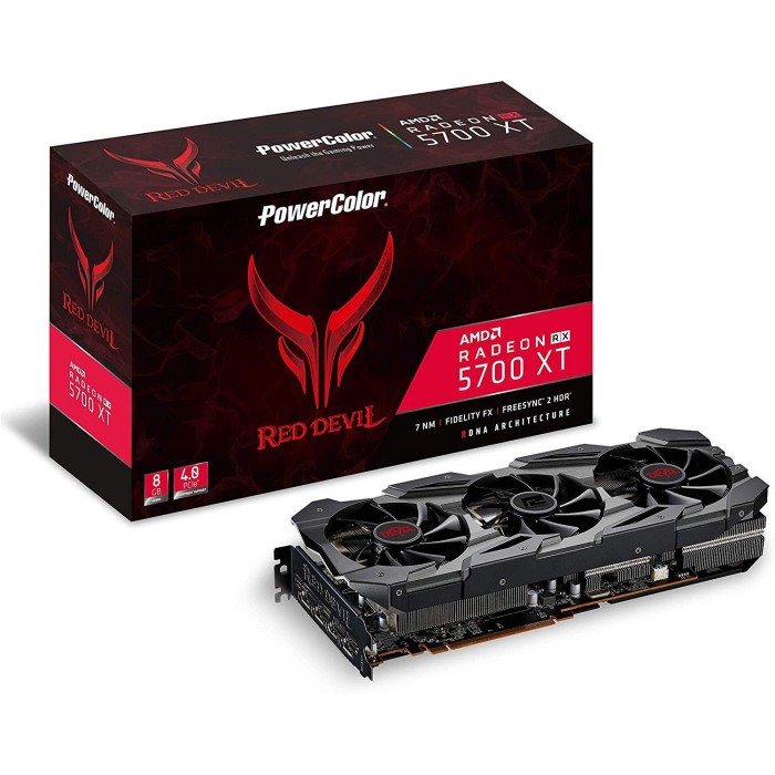 Відеокарта PowerColor AMD Radeon RX 5700 XT Red Devil 8GB GDDR6 (AXRX 5700XT 8GBD6-3DHE/OC)