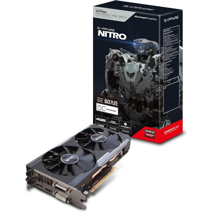 Відеокарта Sapphire Radeon R9 380X Nitro 4GB GDDR5 (11250-01)