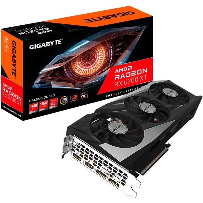 Відеокарта GIGABYTE Radeon RX 6700 XT GAMING OC 12G GDDR6 (GV-R67XTGAMING OC-12GD)