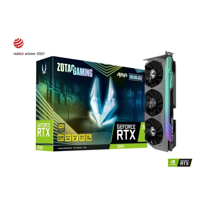 Відеокарта Zotac Gaming Geforce RTX 3080 AMP HOLO 10GB GDDR6X (ZT-A30800F-10P)