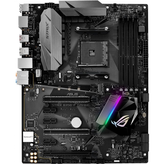 Материнська плата Asus ROG Strix B350-F Gaming (sAM4, AMD B350, PCI-Ex16) (Strix B350-F Gaming)