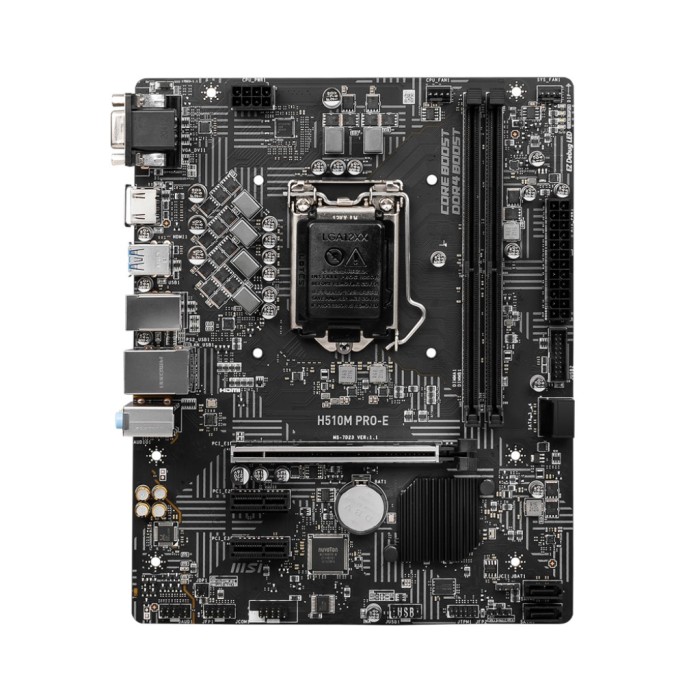 Материнстка плата MSI H510M PRO-E (s1200, H510, microATX) (MSI H510M Pro-E)