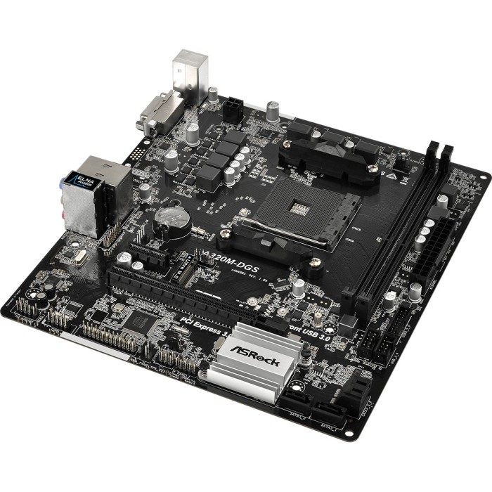 Материнська плата ASRock A320M-DGS (sAM4, AMD A320, microATX) (A320M-DGS/M/ASRK)