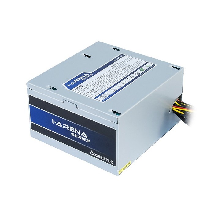 Блок живлення CHIEFTEC iArena (450W), >85%, 120мм, 1xMB 24pin(20+4), 1xCPU 8pin(4+4), 3xMolex, 5xSATA, 1xPCIe 8pin(6+2), Bulk (GPB-450S)
