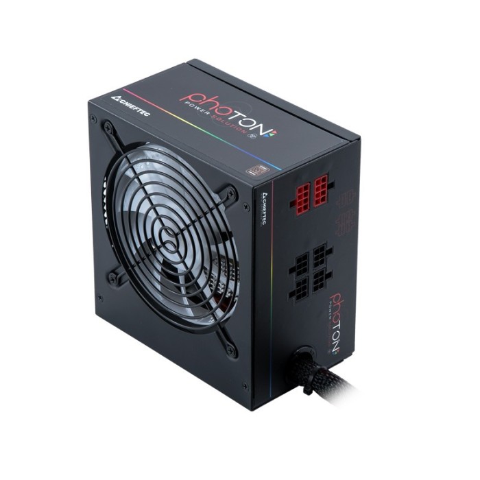 Блок живлення CHIEFTEC Photon (750W), >85%, 120мм, 1xMB 24pin(20+4), 1xCPU 8pin(4+4), 4xMolex, 6xSATA, 4xPCIe 8pin(6+2), Modular (CTG-750C-RGB)