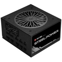 Блок живлення CHIEFTEC Steel Power (750W), >85%, 80+ Bronze, 120мм, 1xMB 24pin(20+4), 2xCPU 8pin(4+4), 3xMolex, 6xSATA, 4xPCIe 8pin(6+2), Fully Modular (BDK-750FC)