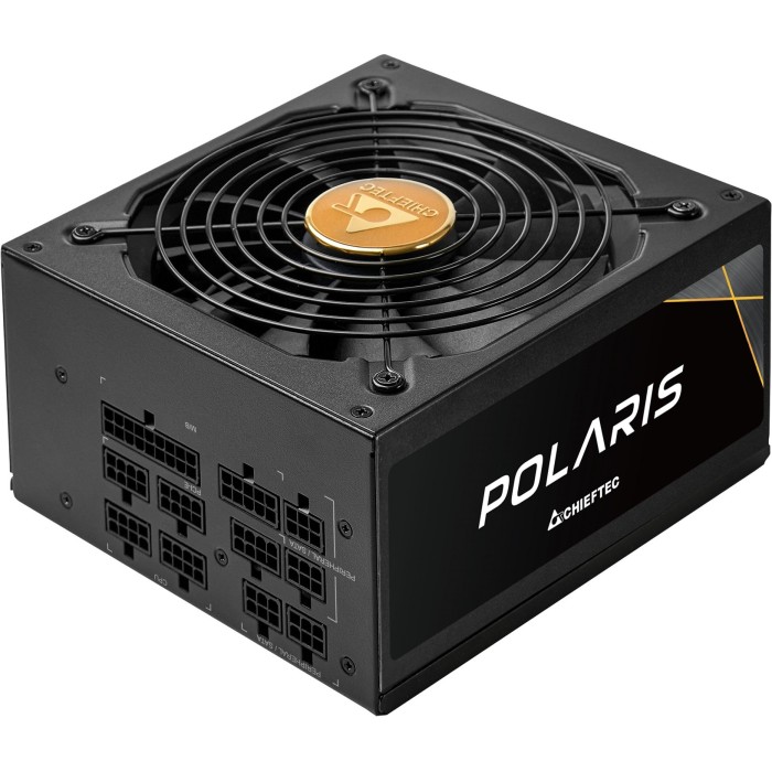 Блок живлення CHIEFTEC Polaris 3.0 (850W), >90%, 80+ Gold, 135мм FDB, 1xMB 24pin(20+4), 2xCPU 8pin(4+4), 4xMolex, 12xSATA, 2xPCIe 8pin(6+2), 1xPCIe GEN5 16pin, Fully Modular (PPS-850FC-A3)