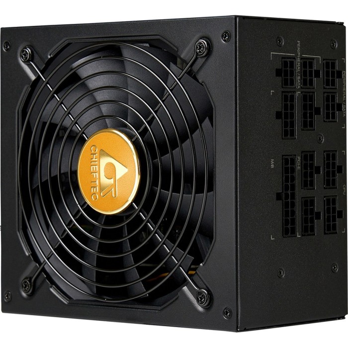Блок живлення CHIEFTEC Polaris 3.0 (850W), >90%, 80+ Gold, 135мм FDB, 1xMB 24pin(20+4), 2xCPU 8pin(4+4), 4xMolex, 12xSATA, 2xPCIe 8pin(6+2), 1xPCIe GEN5 16pin, Fully Modular (PPS-850FC-A3)