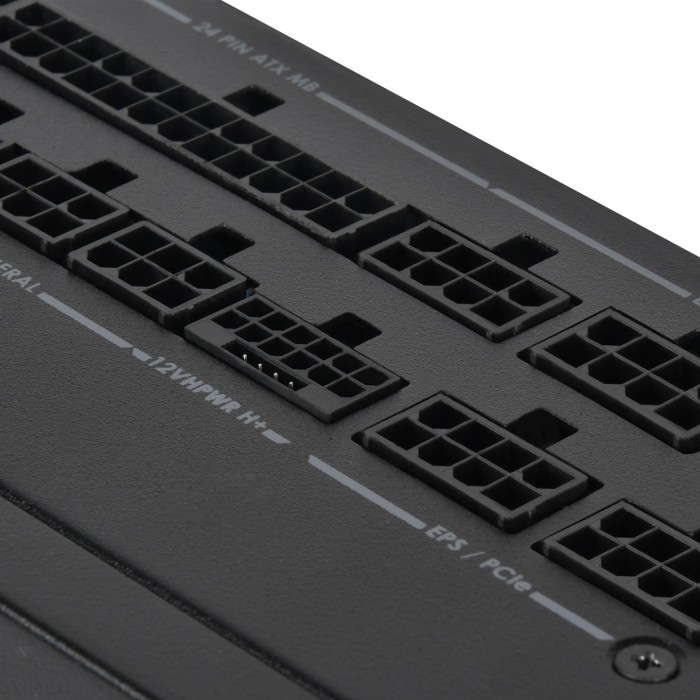 Блок живлення SilverStone Hela Cybenetics (1200W), >90%, 80+ Platinum, 135мм, 1xMB 24pin(20+4), 2xCPU 8pin(4+4), 3xMolex, 12xSATA, 6xPCIe 8pin(6+2), 1x12VHPWR, 1xFDD, Fully Modular (SST-HA1200R-PM)